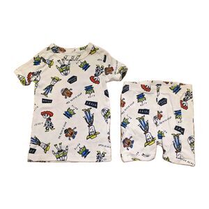 babyGap × Disney Toy Story 100% Organic Cotton PJ Set 3t Summer Shorts SS